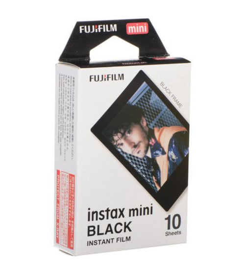 Fujifilm Instax Mini Film Black Frame Pack of 10